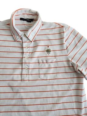 RLX Ralph Lauren Golf Performance Polo Shirt Men's L White Merion Golf Club